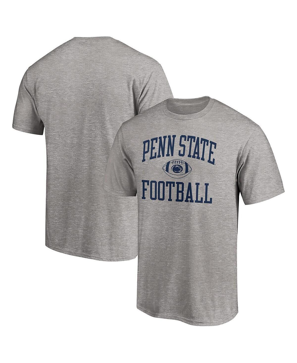 

Мужская футболка с фирменной меланжевой отделкой penn state nittany lions first sprint team серого цвета Fanatics, мульти