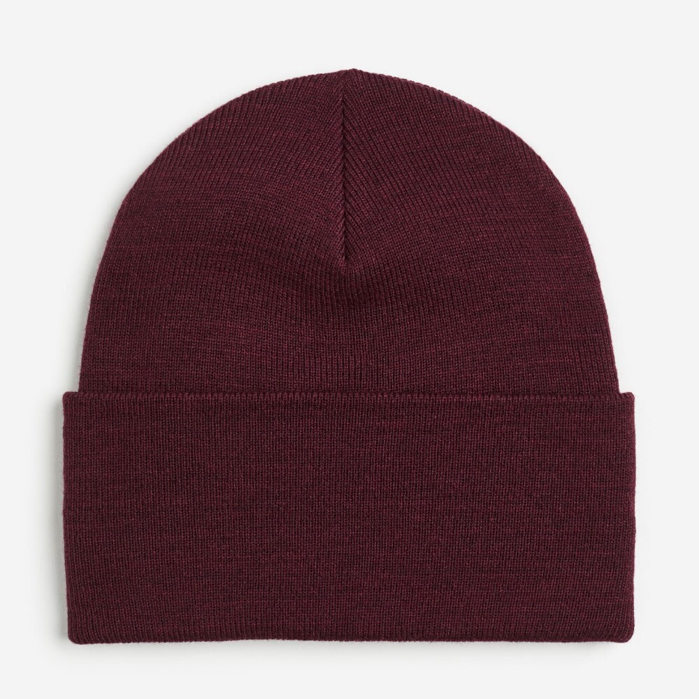 

Шапка H&M Knitted, темно-красный