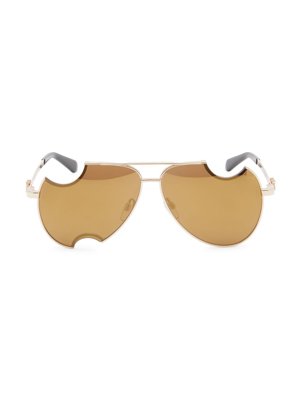 

Солнцезащитные очки-пилоты Dallas 62MM с вырезами Off-White, золотой