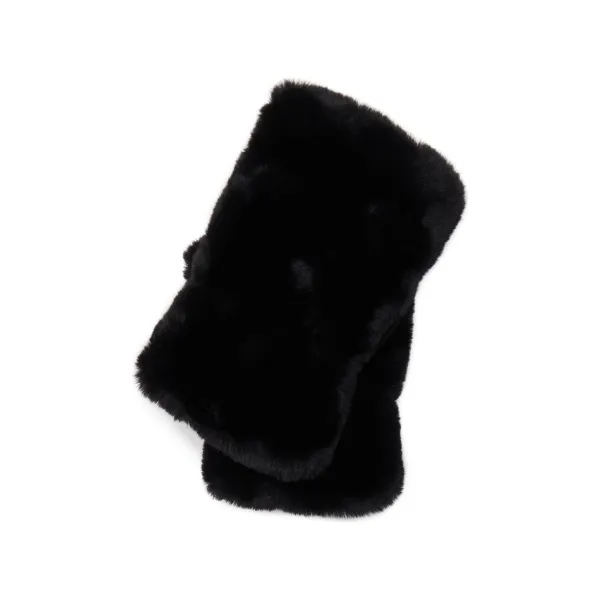

Перчатки из искусственного меха без пальцев Ugg, черный