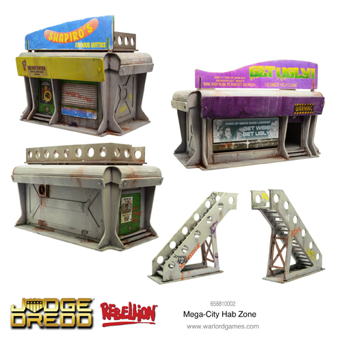 Фигурки Mega-City Hab Zone Scenery Set Warlord Games