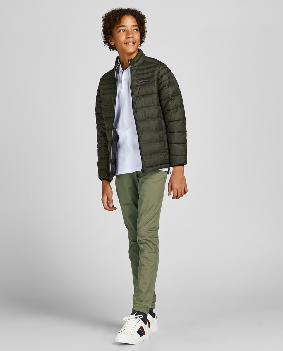 

Брюки приталенного кроя для мальчика на резинке Jack & Jones, зеленый