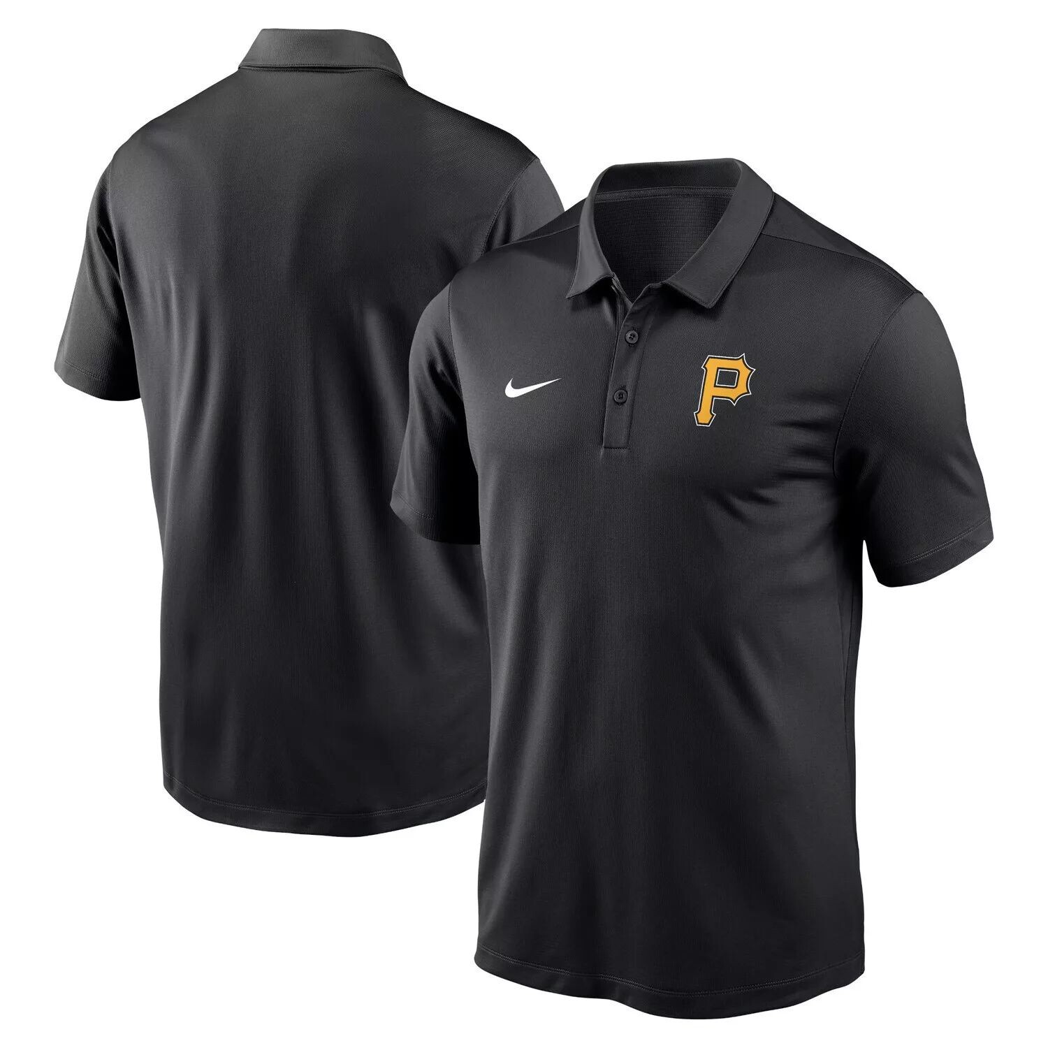 

Мужская футболка-поло Nike Pittsburgh Pirates Agility Performance черного цвета