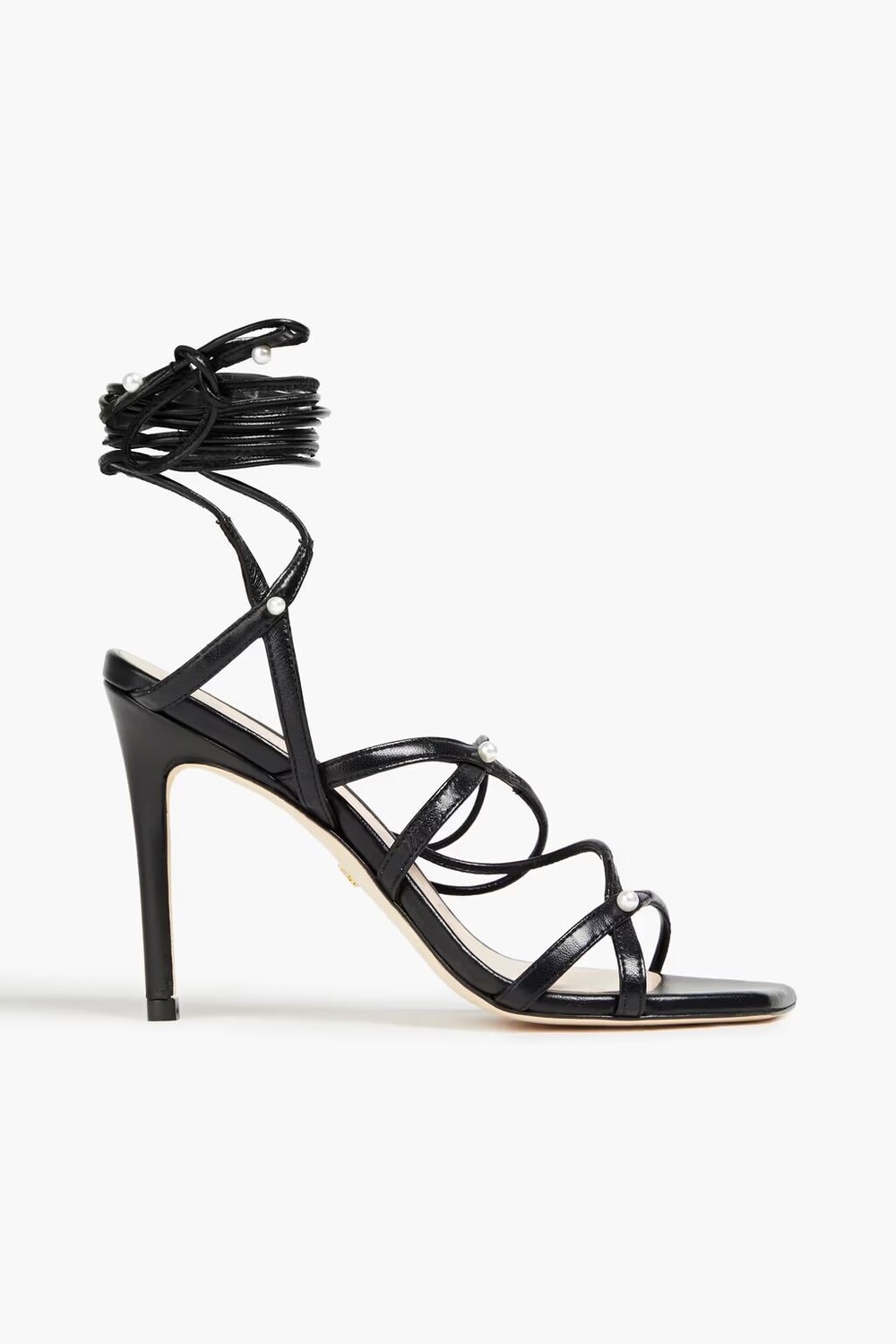 

Босоножки Astrid 100 с декором Stuart Weitzman, черный