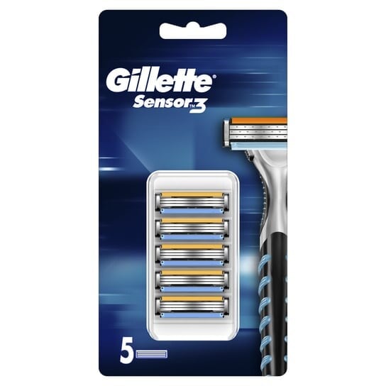 

Сменные лезвия для мужских бритв, 5 шт. Gillette Sensor3