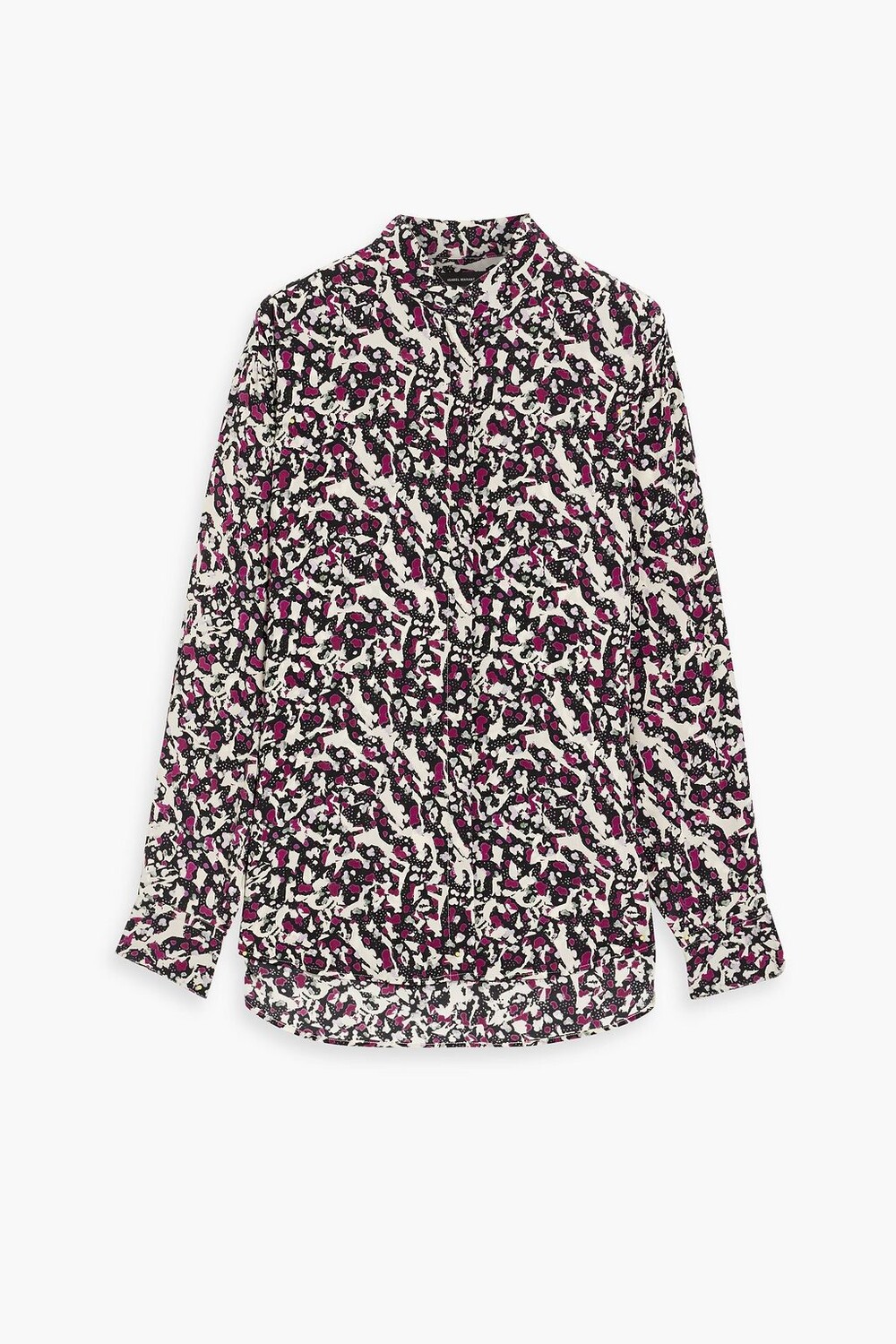 

Рубашка из крепа с принтом Cade ISABEL MARANT, фуксия