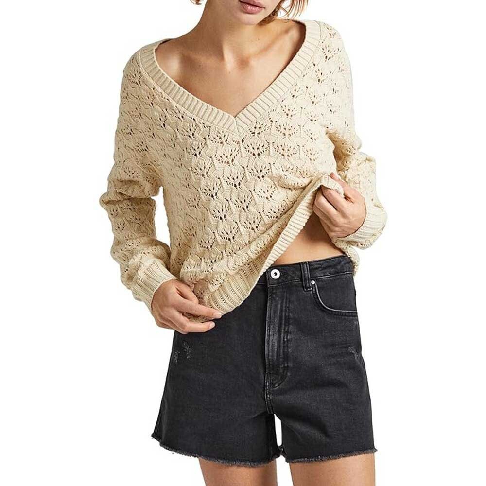 

Свитер Pepe Jeans Grace V Neck, бежевый