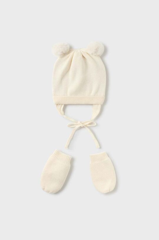 

Хлопковый комплект Mayoral для новорожденных, подарочная коробка Mayoral Newborn, бежевый