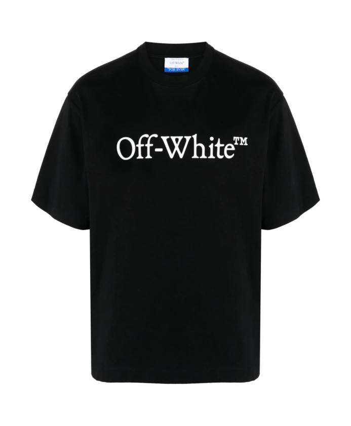 

Футболка с круглым вырезом и логотипом S Off White, черный