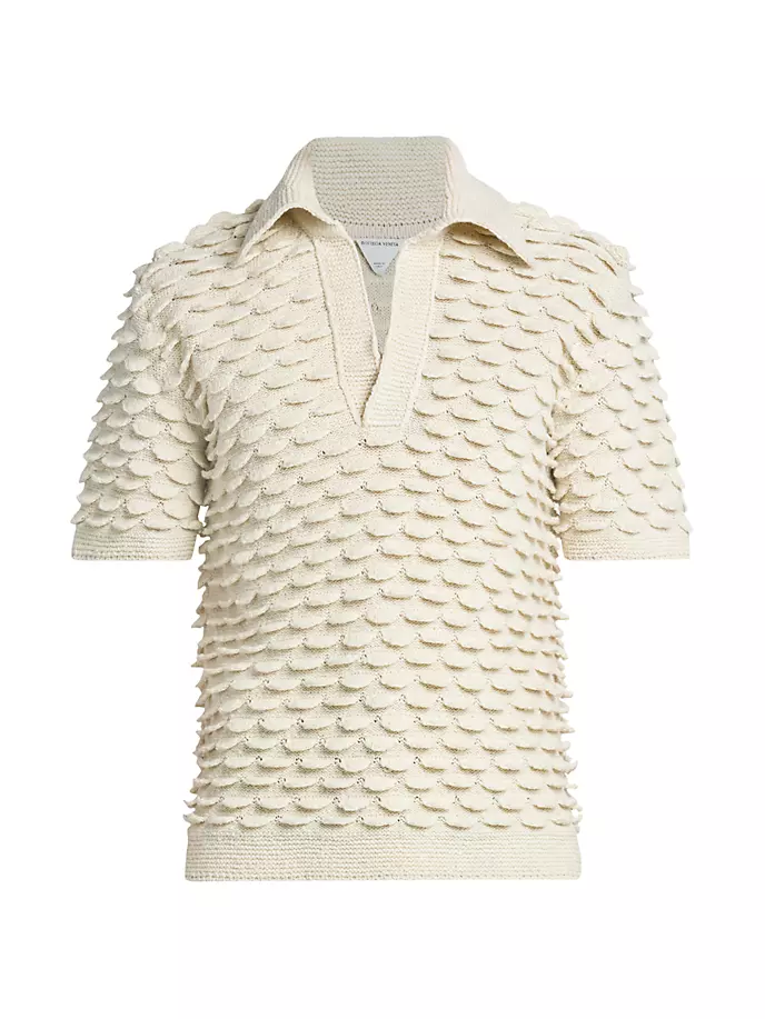 

Рубашка поло из смесовой шерсти Bottega Veneta, цвет dove