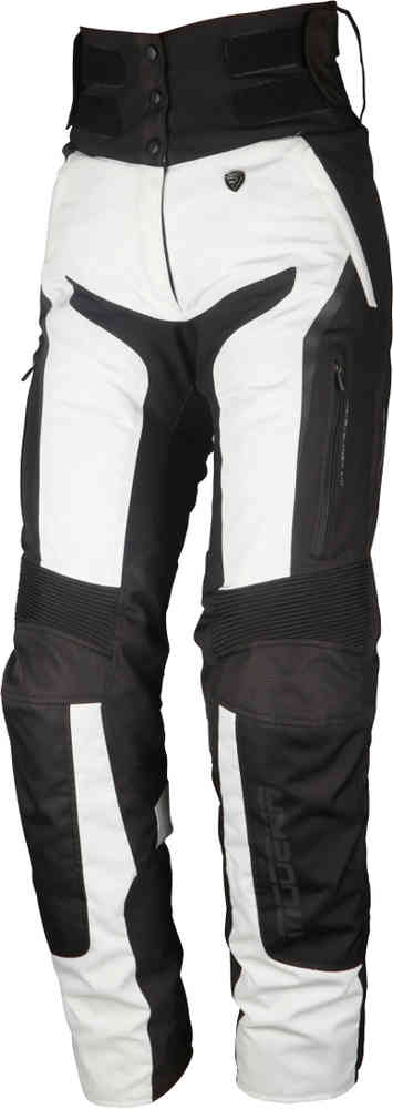 Женские мотоциклетные текстильные брюки Elaya Modeka, светло-серый/черный