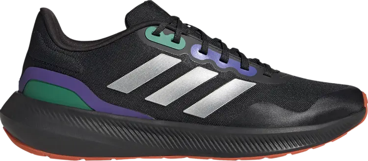 

Кроссовки Adidas Runfalcon 3 TR 'Black Purple Green', черный
