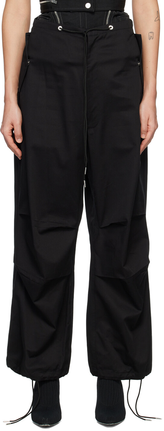 

Черные брюки-парашюты Dion Lee, Черный