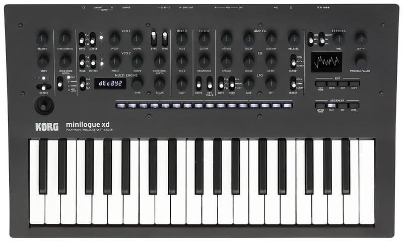Korg Minilogue XD 37-клавишный полифонический аналоговый клавишный синтезатор Synth синтезаторы korg minilogue xd module