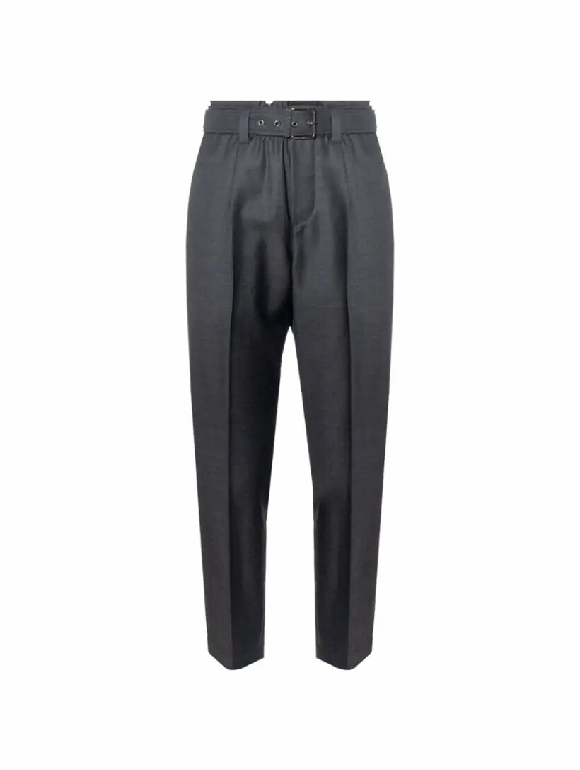 

Брюки из шерсти с ремнем Brunello Cucinelli