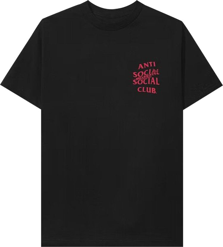 Футболка Anti Social Social Club x Hello Kitty And Friends Tee 'Black', черный - фото