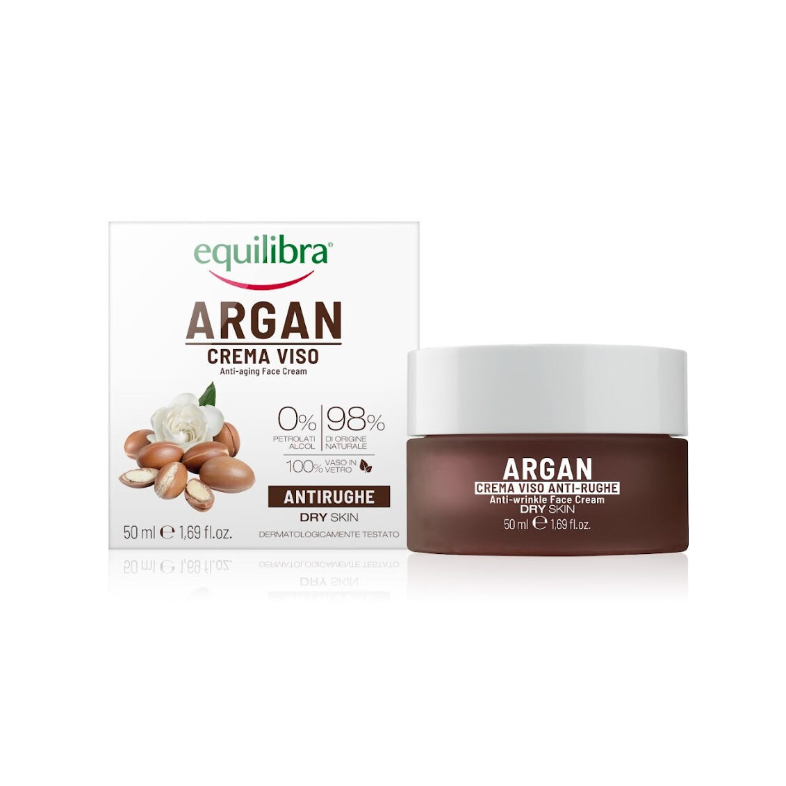 

Equilibra Argan Anti-Wrinkle Face Cream аргановый крем для лица против морщин 50мл