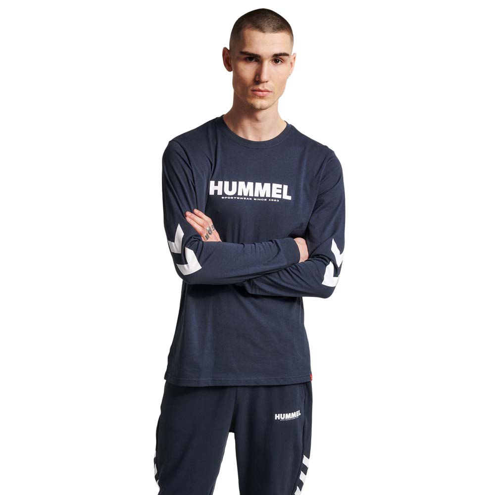 Футболка с длинным рукавом Hummel Legacy, синий футболка с длинным рукавом hummel marcus синий