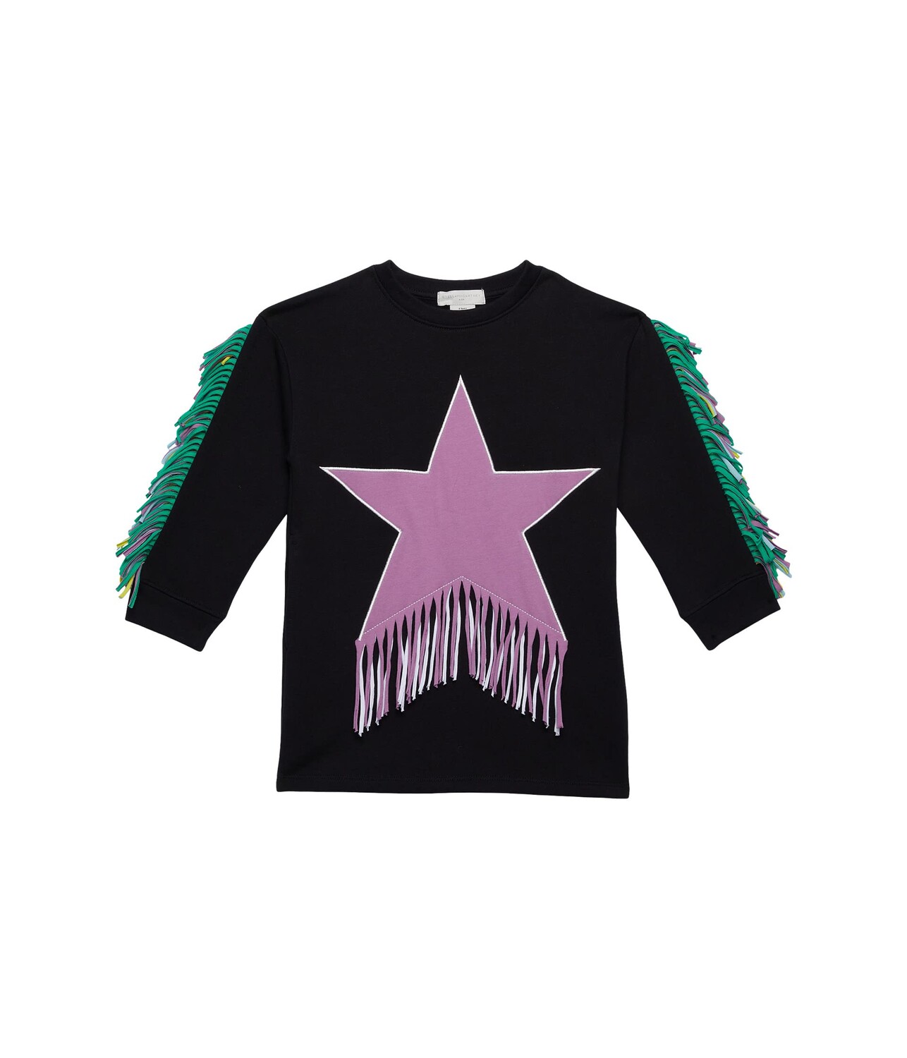 

Платье Stella McCartney Kids, Dress with Star Patch and Fringes