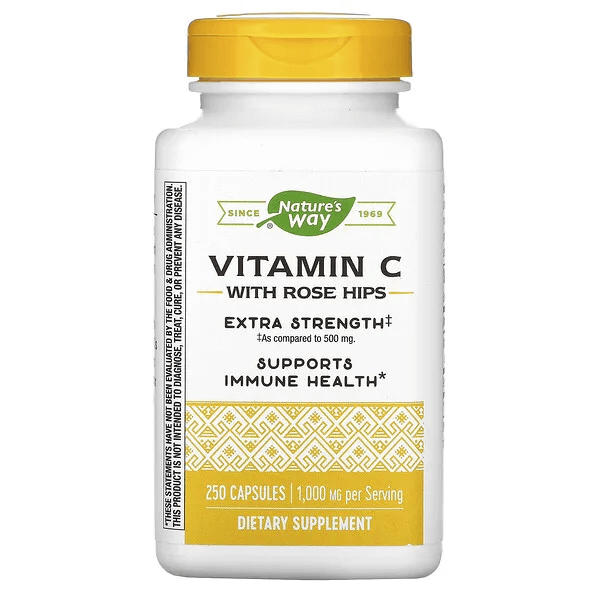 Витамин С с шиповником Nature's Way 1000 мг, 250 капсул