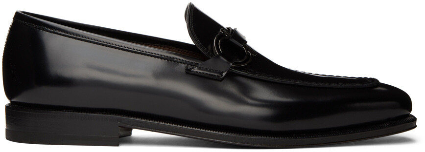 

Черные лоферы Gancini Ferragamo