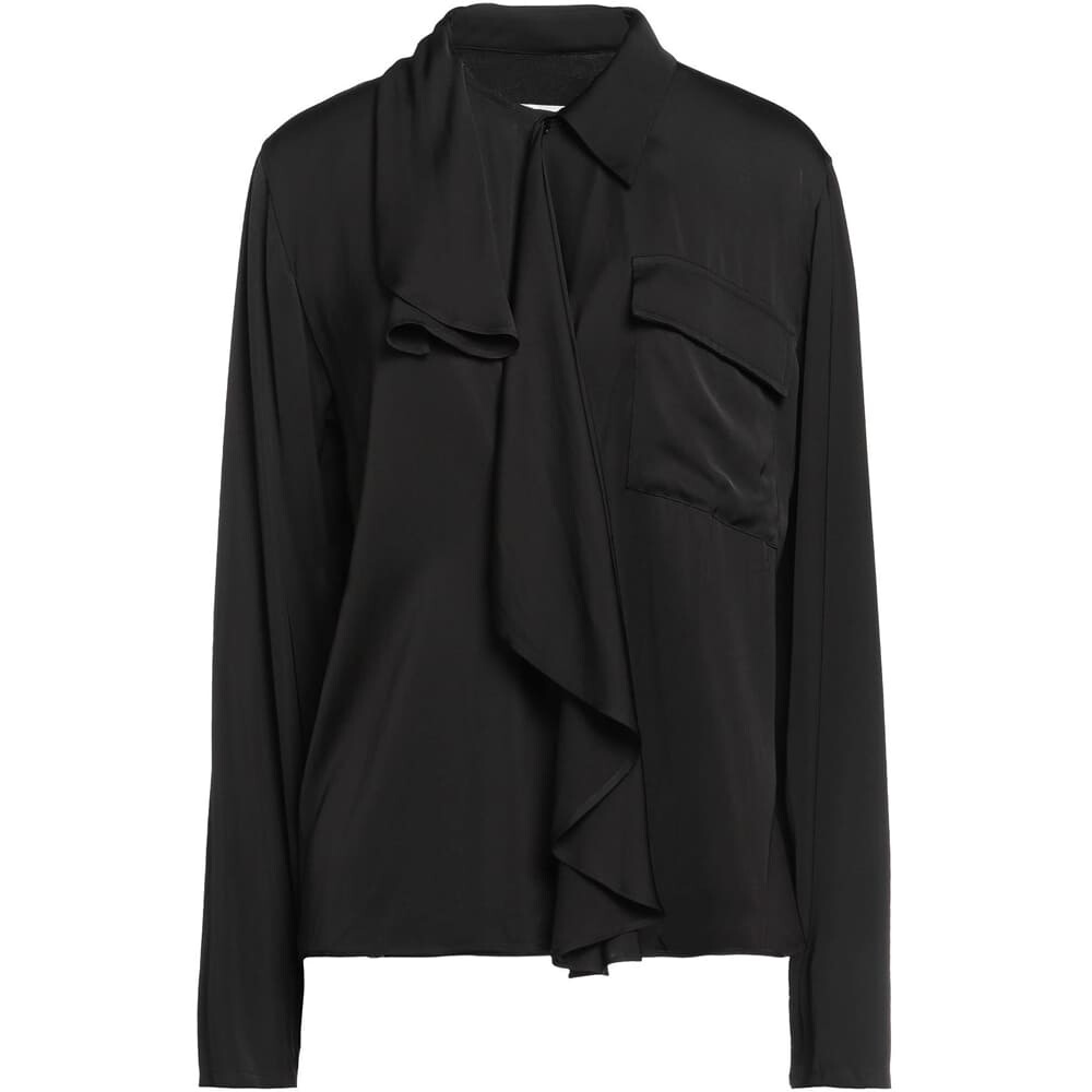 

Блузка MM6 Maison Margiela Solid Color, черный