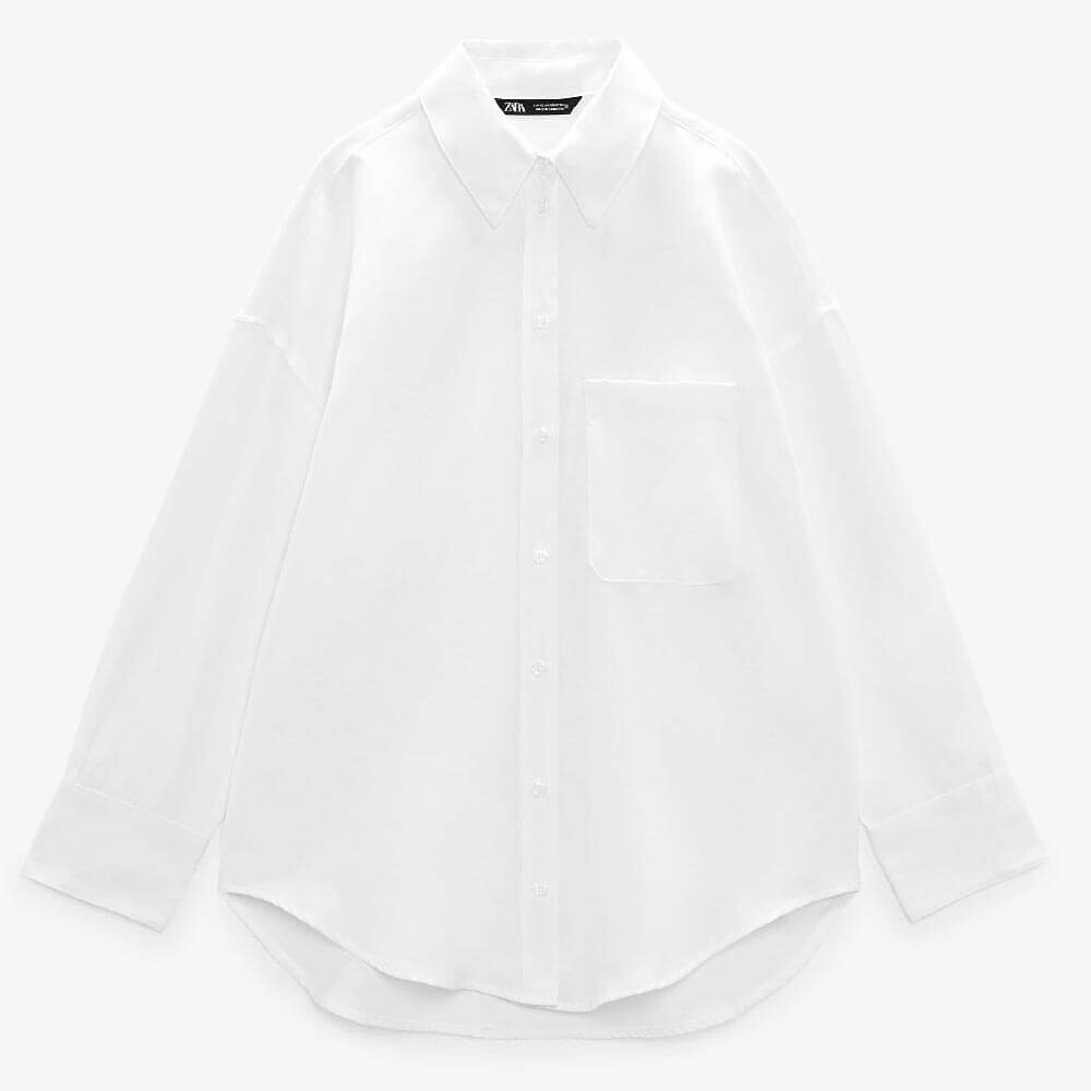 

Рубашка Zara Oxford, белый