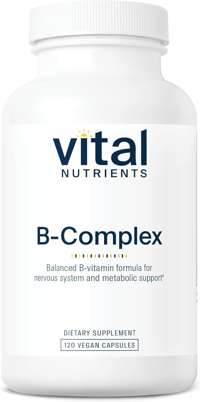 Комплекс витаминов группы B Vital Nutrients, 120 капсул препарат с витамином b1 b6 и b12 pharmovit b 50 methyl b complex max 120 шт