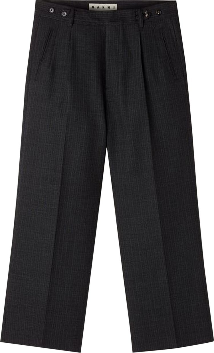 

Брюки Marni Shadow Pinstripe Wool Trousers 'Blue / Grey', синий