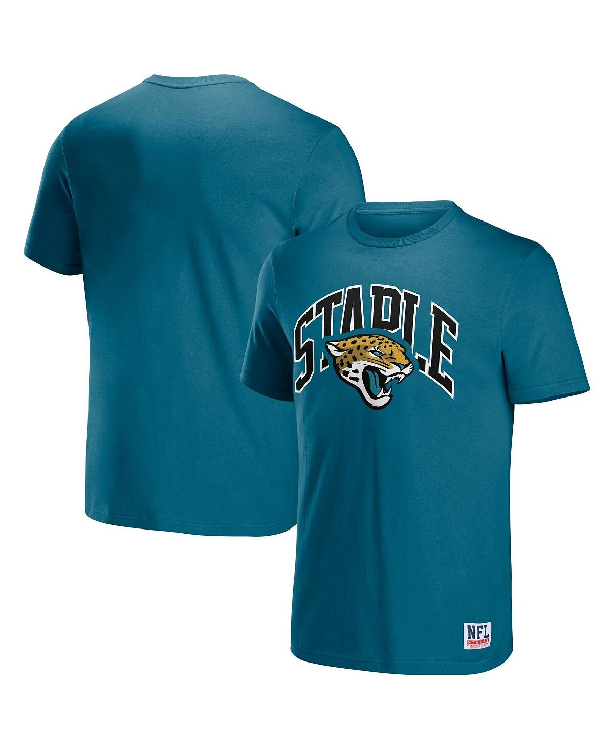 

Мужская футболка с коротким рукавом nfl x staple teal jacksonville jaguars lockup logo NFL Properties, бирюзовый