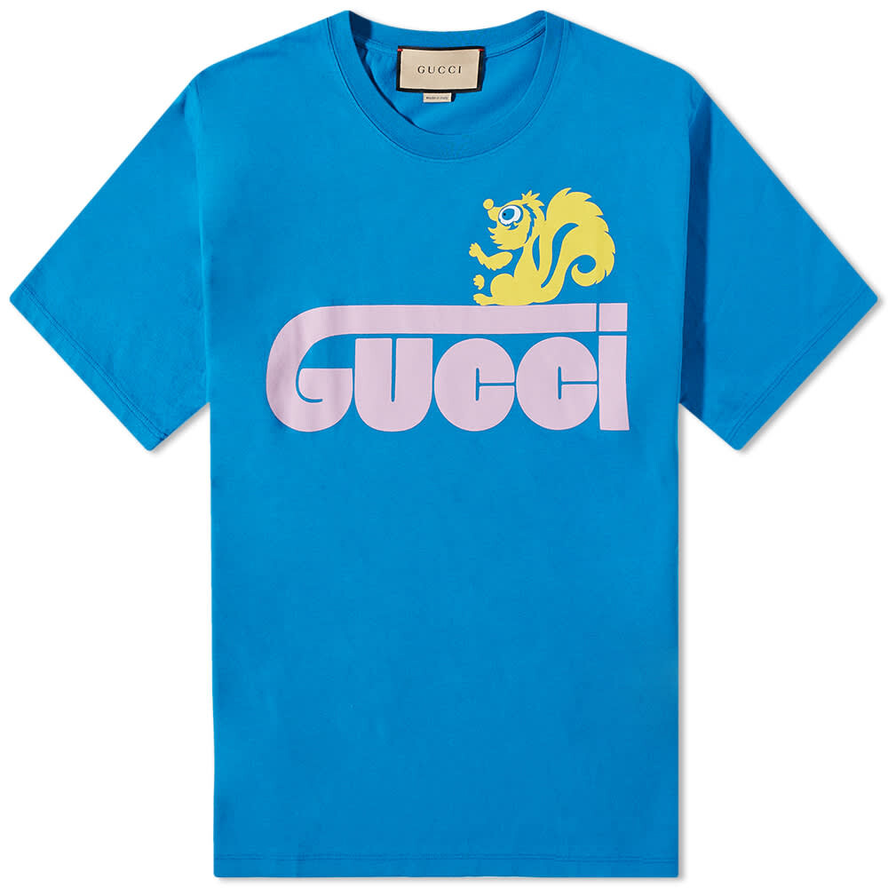 

Футболка Gucci Animal Logo Tee, Синий