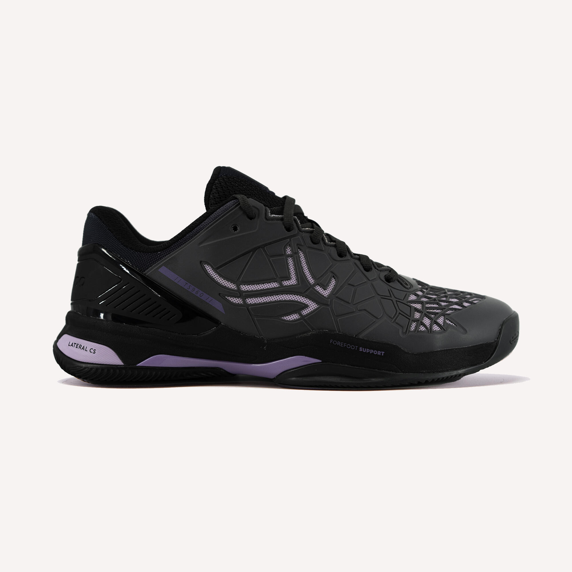 Мужская теннисная обувь - Clay Court TS960 Gaël Monfils Grey/Purple ARTENGO, угольно-серый/космический серый