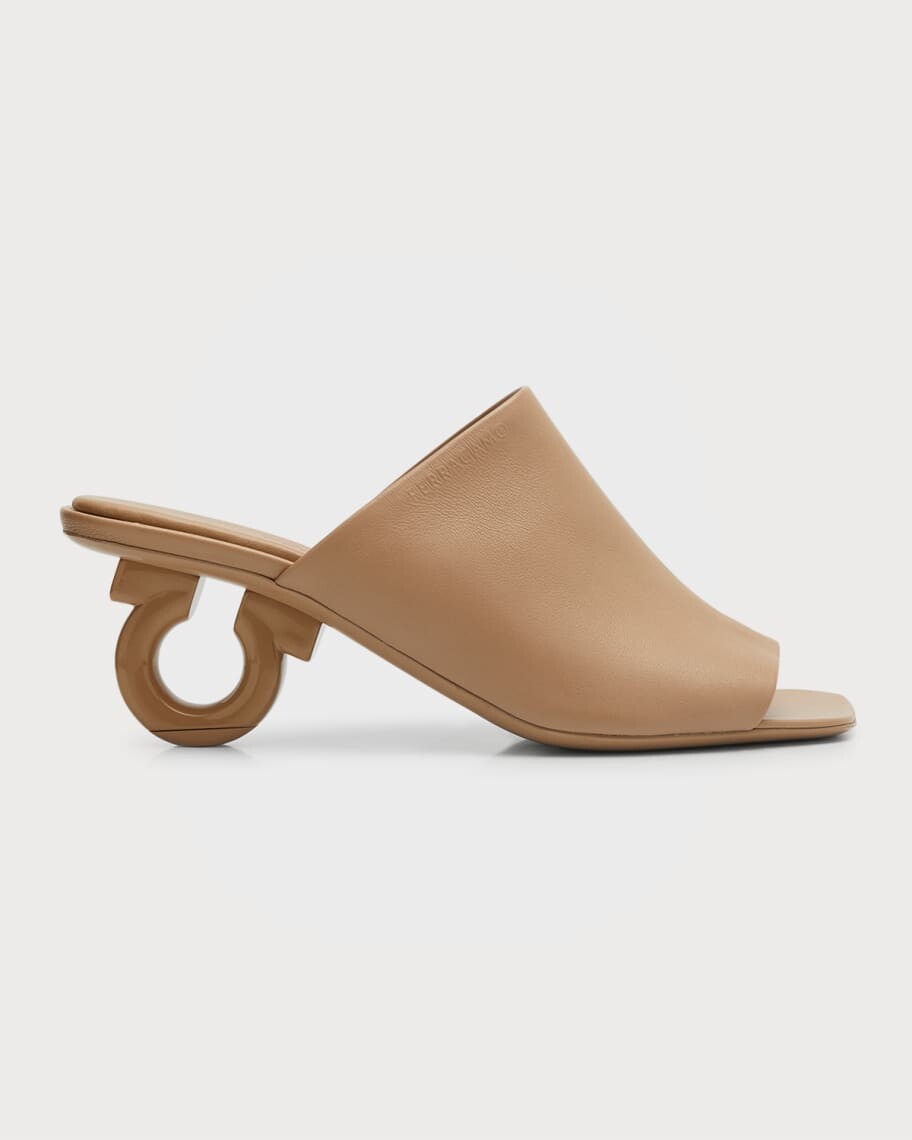 

Кожаные сандалии Astro Gancino на каблуке Ferragamo