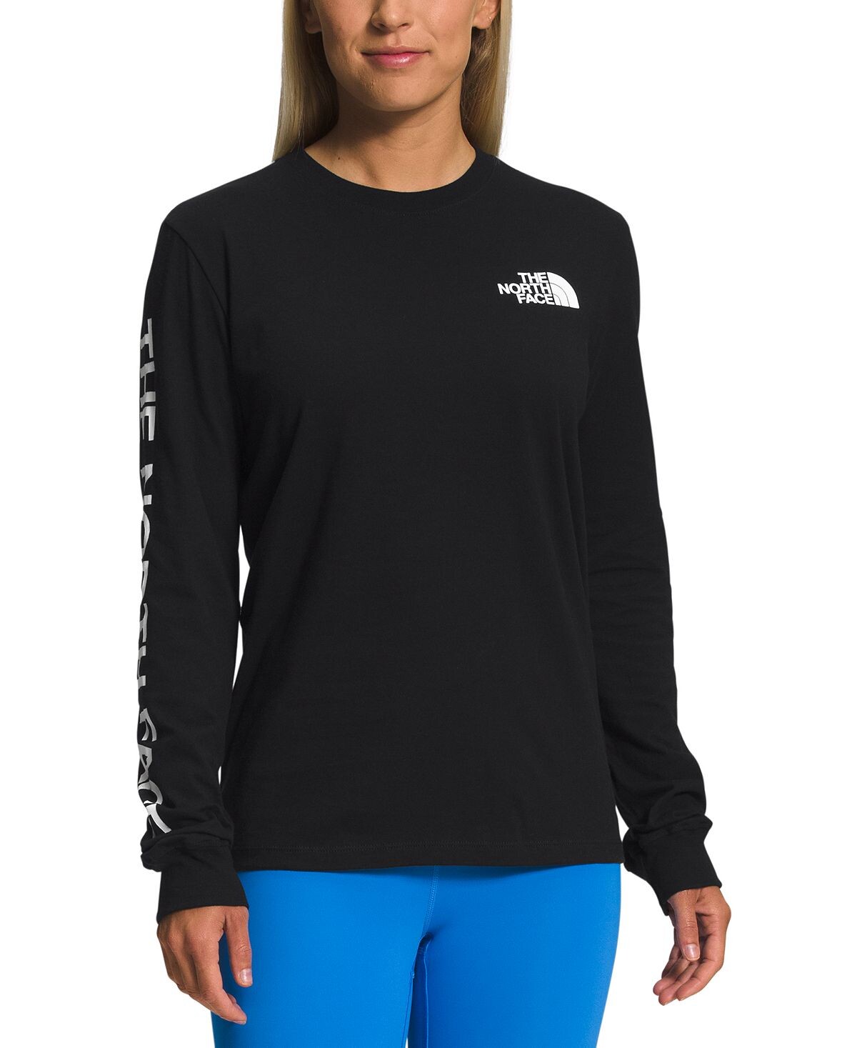 

Женская футболка с длинными рукавами и рисунком The North Face, мульти