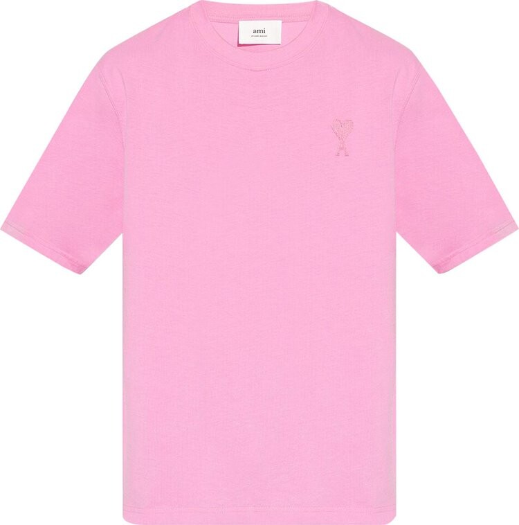 

Футболка Ami Tonal T-Shirt 'Candy Pink', розовый