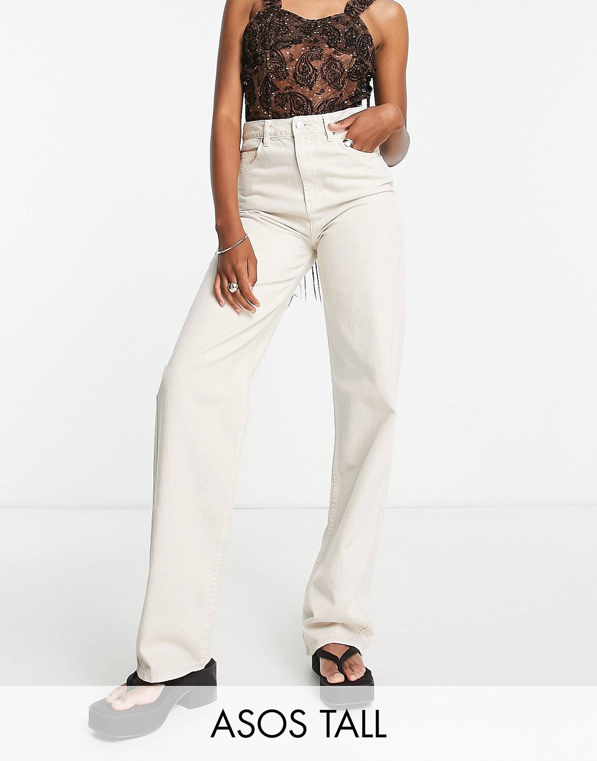 

Джинсы Stone Wash ASOS DESIGN Tall