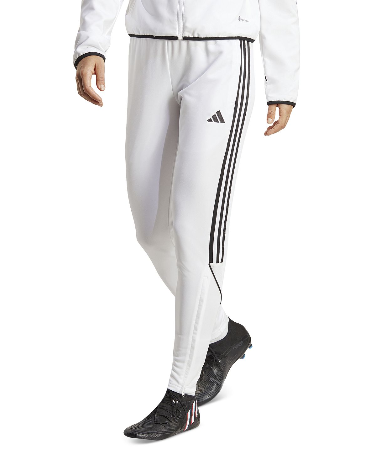 Женские спортивные брюки tiro 23 adidas, белый цена и фото