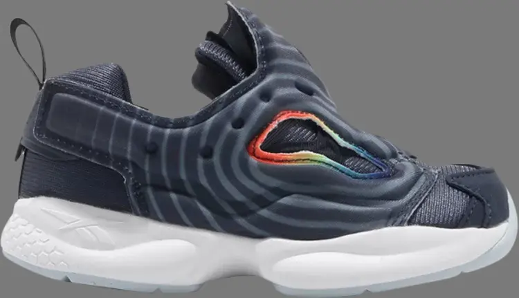 

Кроссовки instapump fury infant 'navy rainbow' Reebok, синий