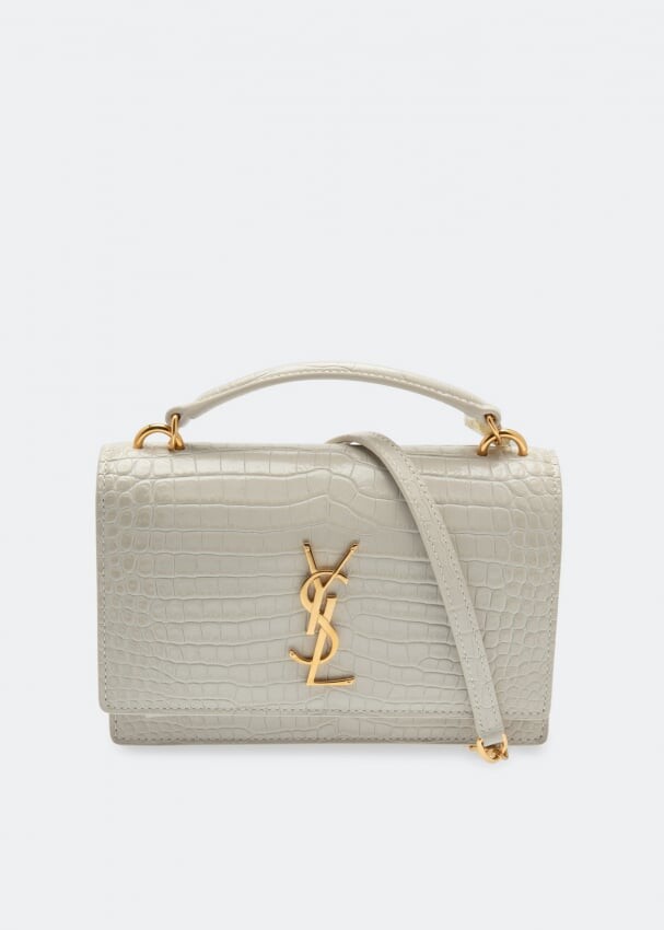 

Сумка SAINT LAURENT Sunset chain wallet, белый