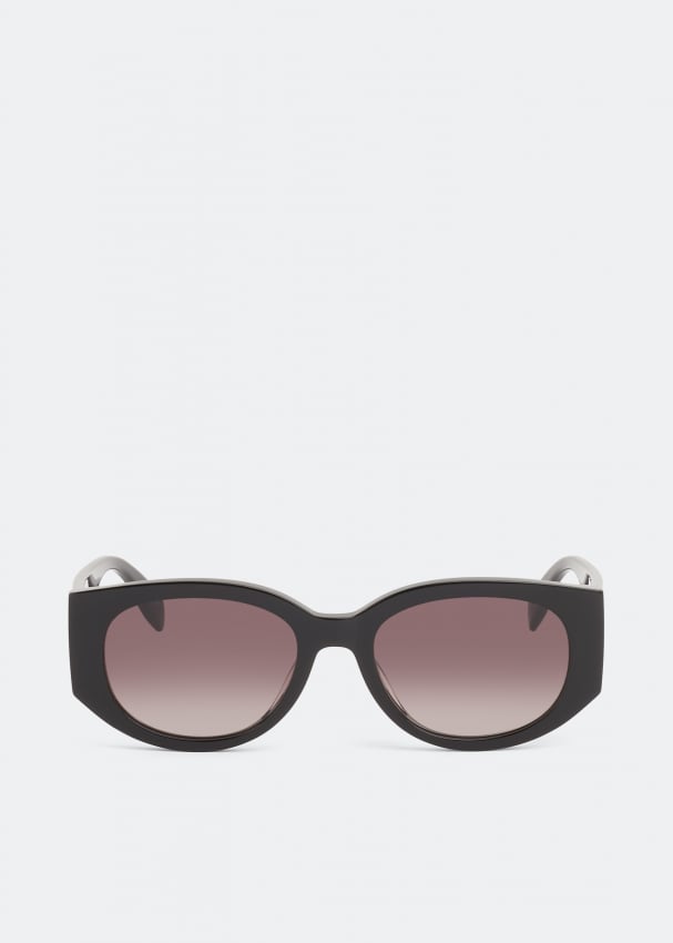 цена Солнечные очки ALEXANDER MCQUEEN Mcqueen Graffiti sunglasses, черный