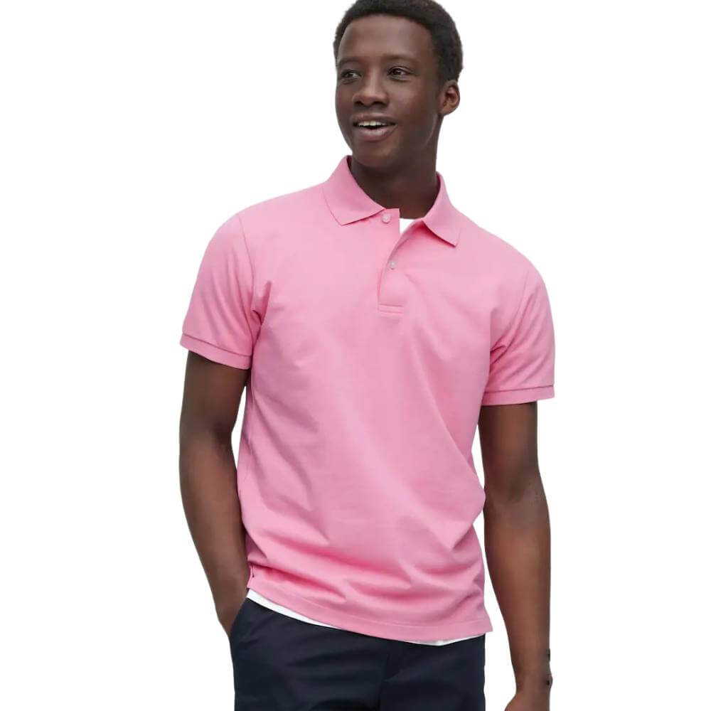 

Футболка Uniqlo Dry Pique Polo, розовый