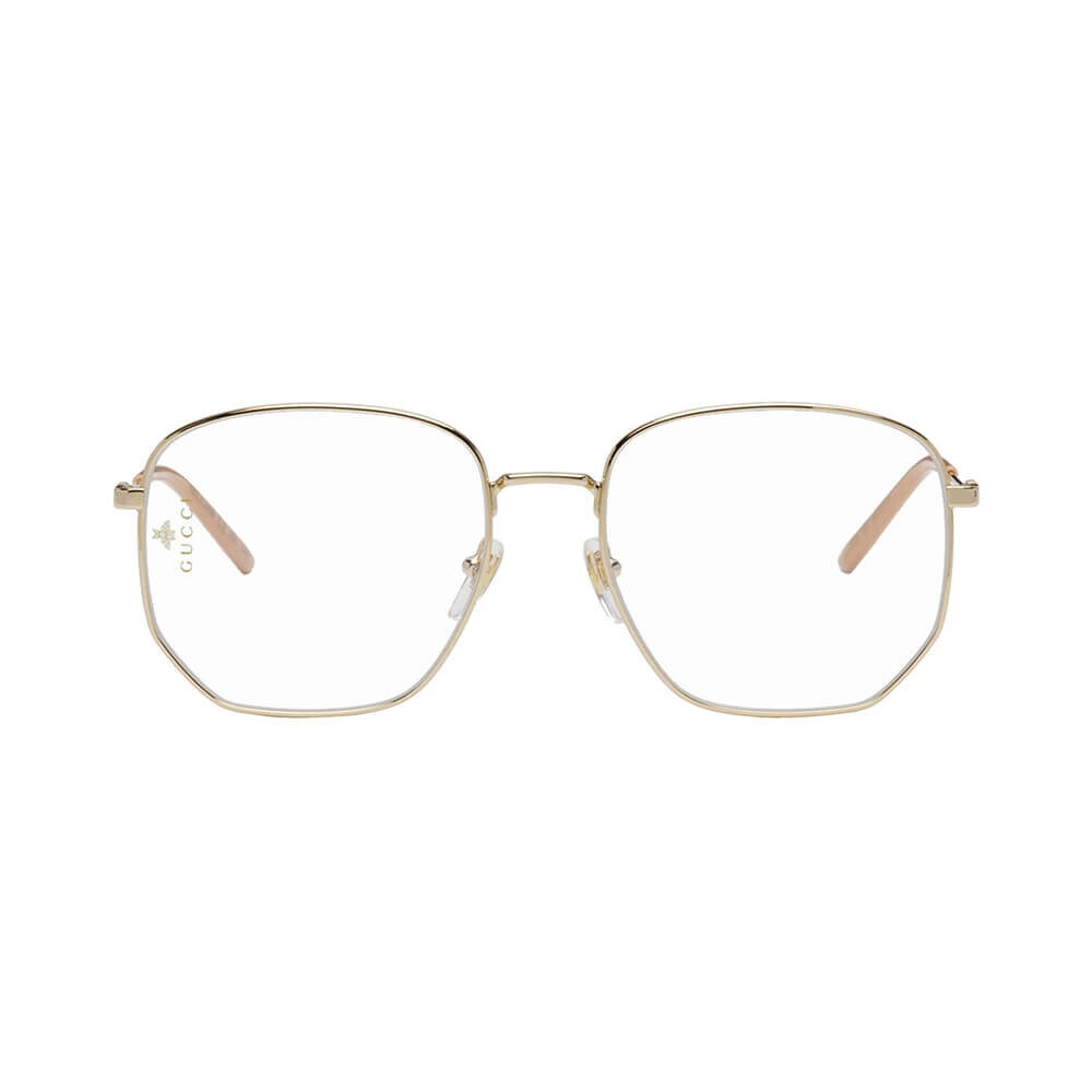 

Очки Gucci Hexagonal, золотые