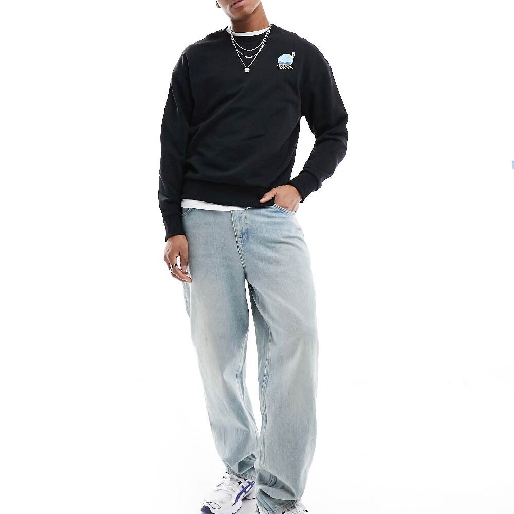 

Свитшот Jack & Jones Oversized Crew Neck, черный