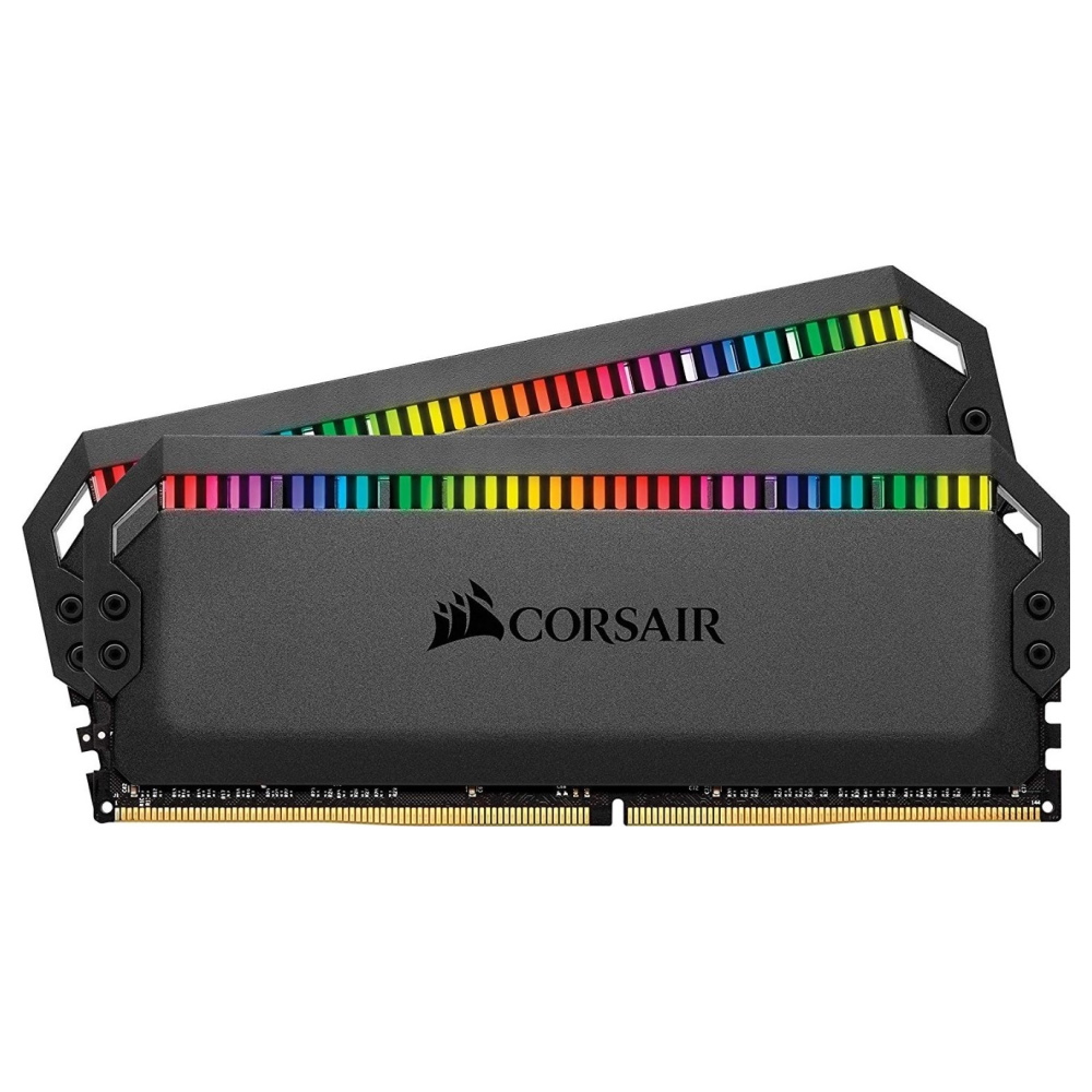 Оперативная память Corsair Dominator Platinum RGB, 32 ГБ (2x16 ГБ) DDR4, 3200 МГц, CL16, CMT32GX4M2C3200C16, черный