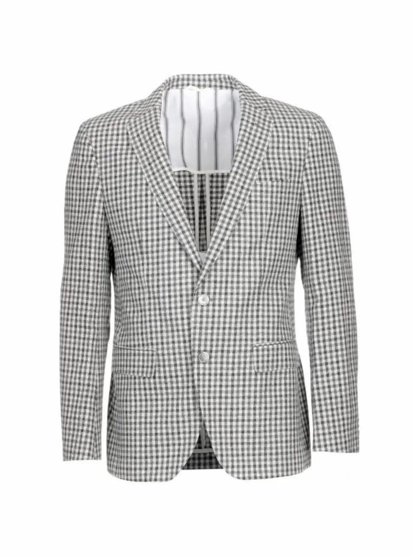Пиджак Hugo Boss пиджак gulliver карманы однобортный размер 104 черный белый