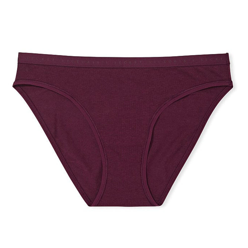 

Трусики-бикини Victoria's Secret Stretch Cotton, бордовый
