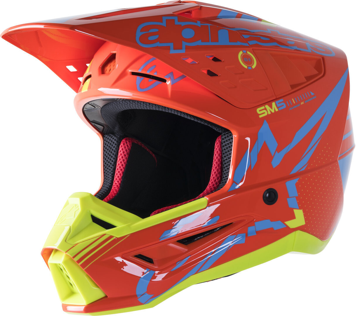 

Шлем для мотокросса Alpinestars S-M5 Action, оранжевый/синий