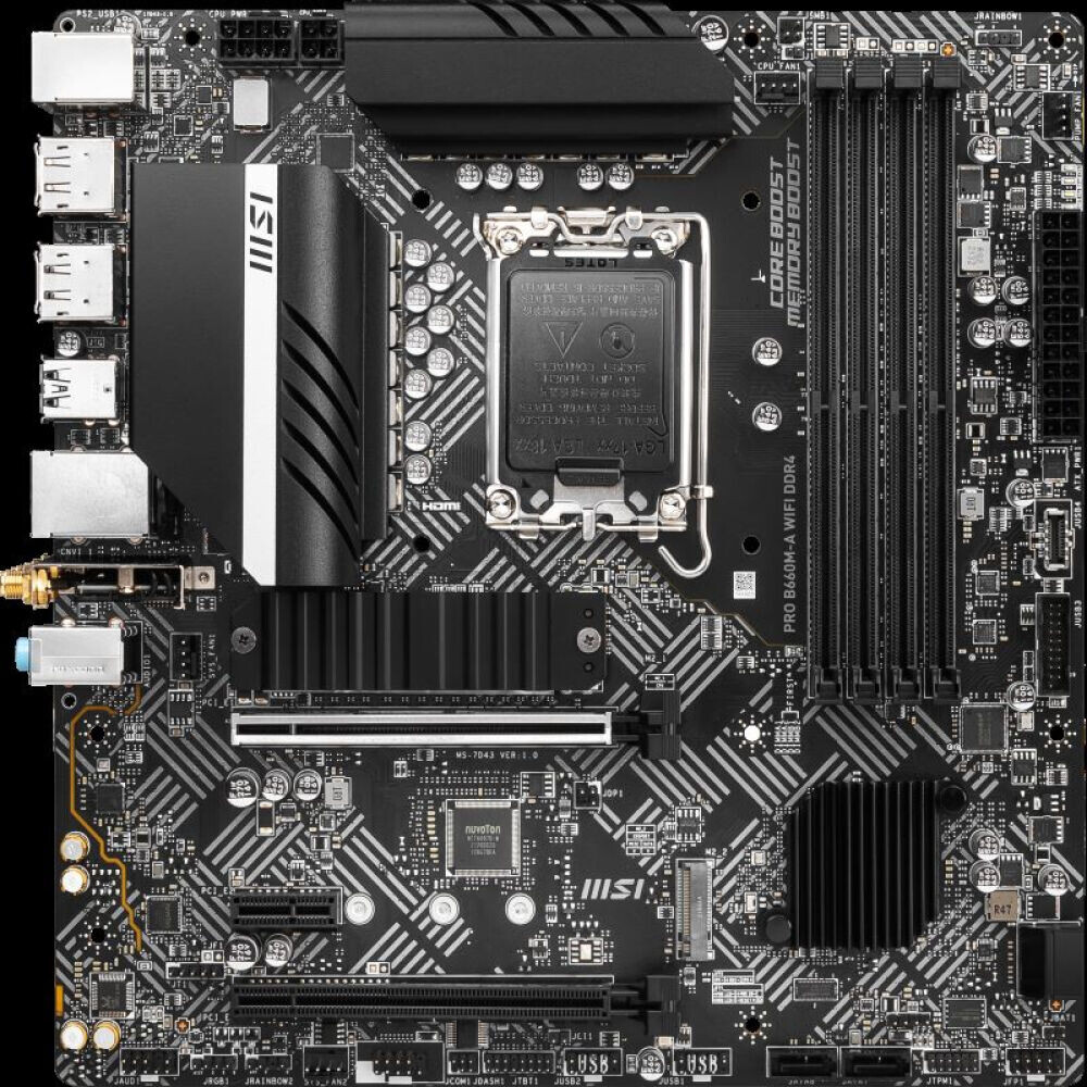 

Материнская плата MSI PRO B660M-A DDR4 WIFI