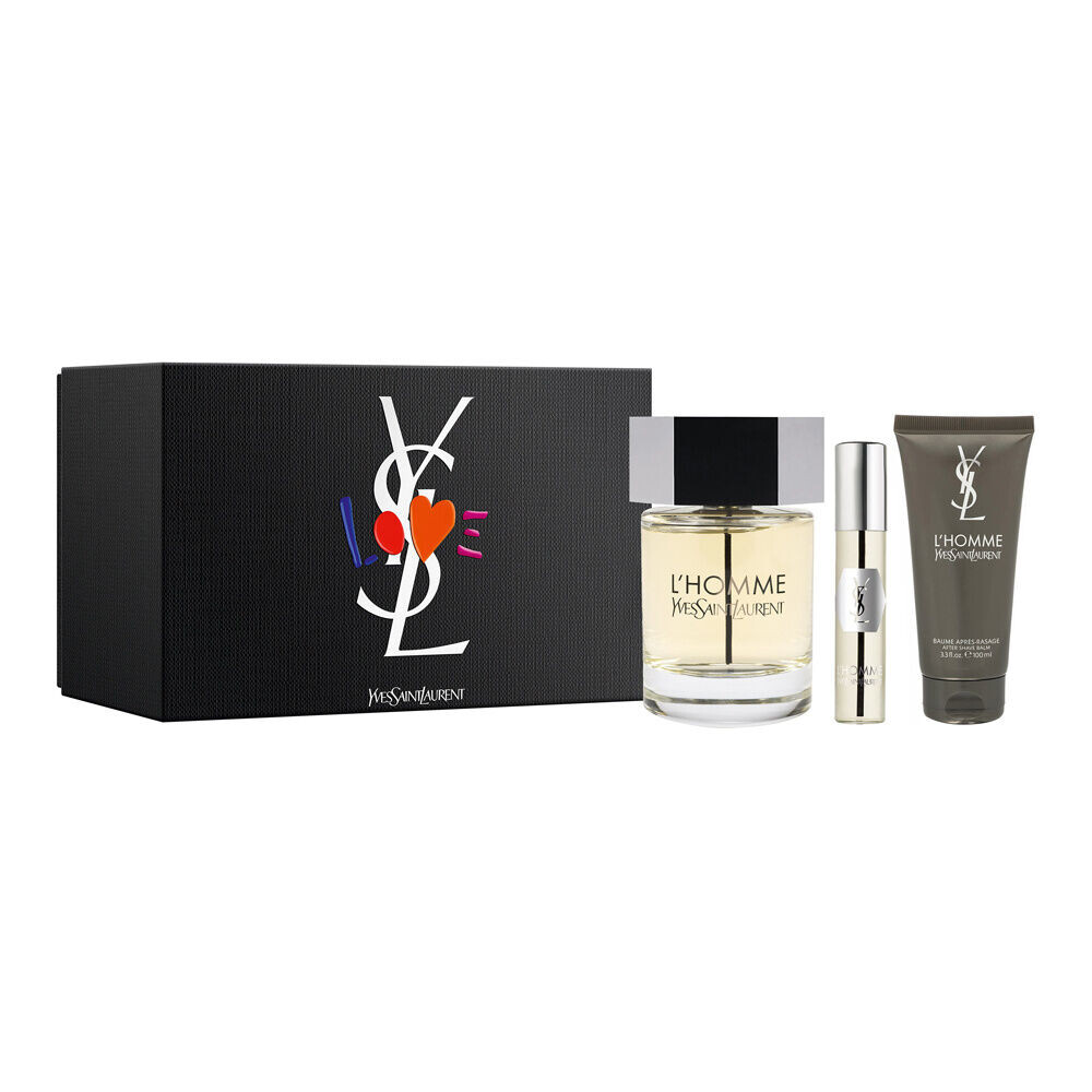 

Yves Saint Laurent L'Homme мужской набор: туалетная вода, 100 мл + туалетная вода, 10 мл + бальзам после бритья, 50 мл
