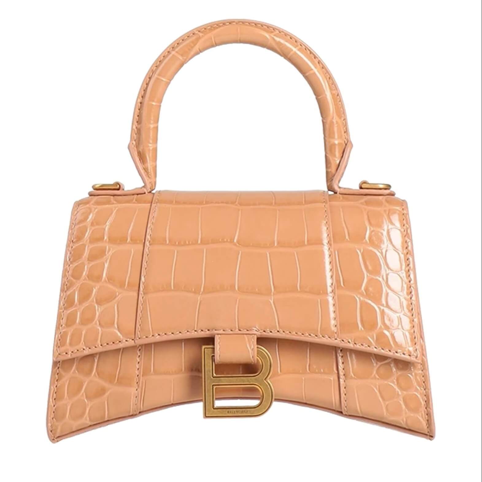 Сумка Balenciaga, светло-коричневый новинка женская сумка из лакированной мягкой кожи модная вместительная сумка через плечо роскошные сумки через плечо из крокодиловой кож
